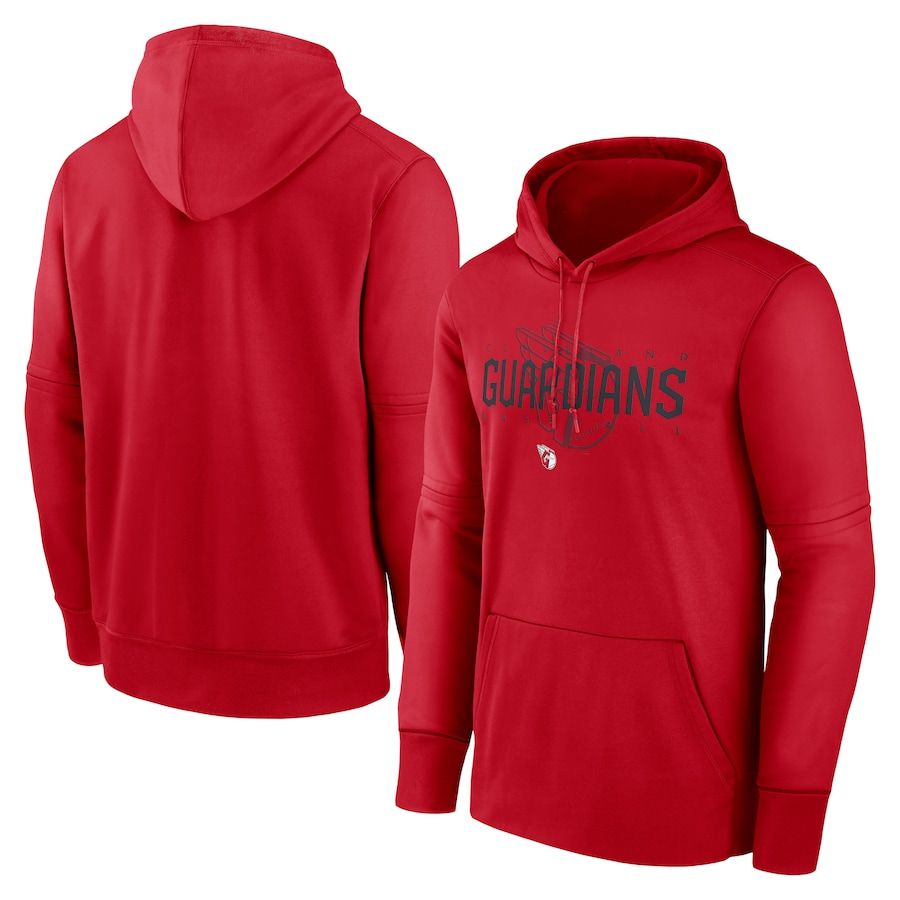 Men 2023 MLB Cleveland Indians red Sweatshirt style 1